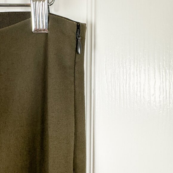 Vince Stitch Front Legging Womens Size M Green Ankle Zip Side Stretch Cl… - Picture 5 of 10